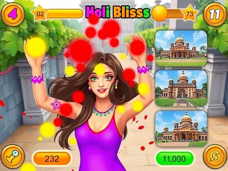 Holi Bliss Escape showing different Indian festival locations